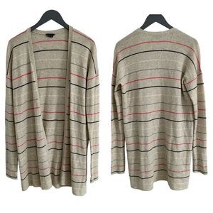 Theory 100% Cashmere Striped Cardigan